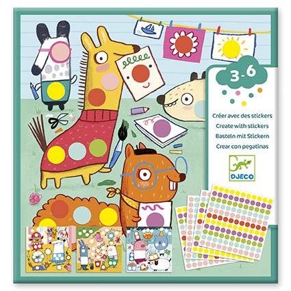 Pontos Coloridos - Criar com Autocolantes